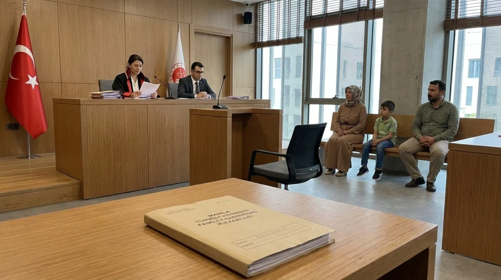 Boşanmada çocuğun velayetini değerlendiren Türkiye’de aile mahkemesi ortamı