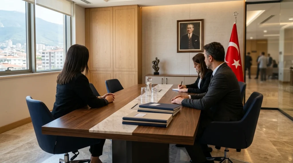 Velayetin değiştirilmesi davası ve çocuğun üstün yararını simgeleyen modern aile mahkemesi ortamı
