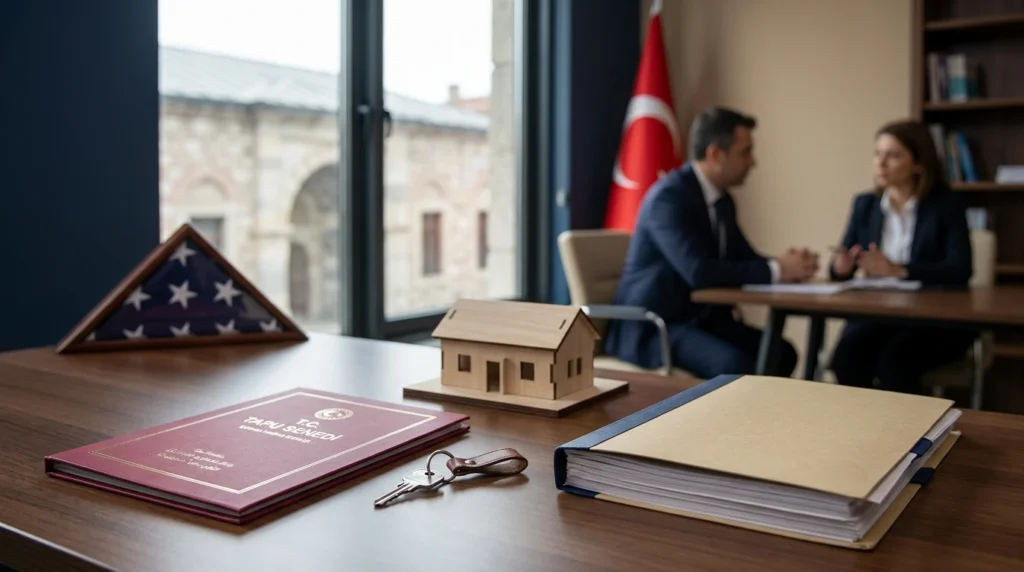 Aile konutu şerhi ve tapu iptal tescil davasını temsil eden tapu belgesi ile ev anahtarı