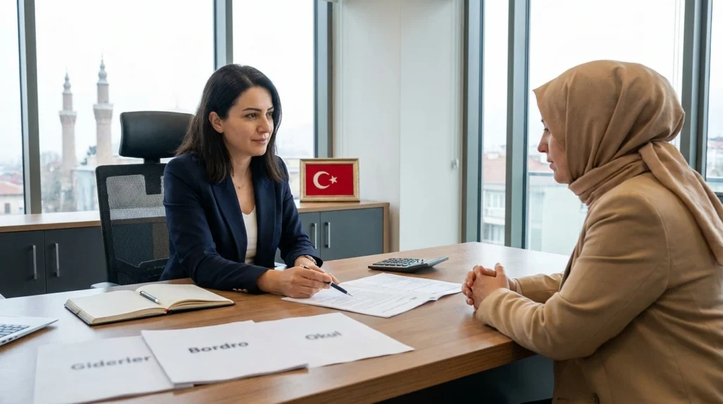 Avukatla nafaka miktarı ve çocuk giderlerini değerlendiren anne